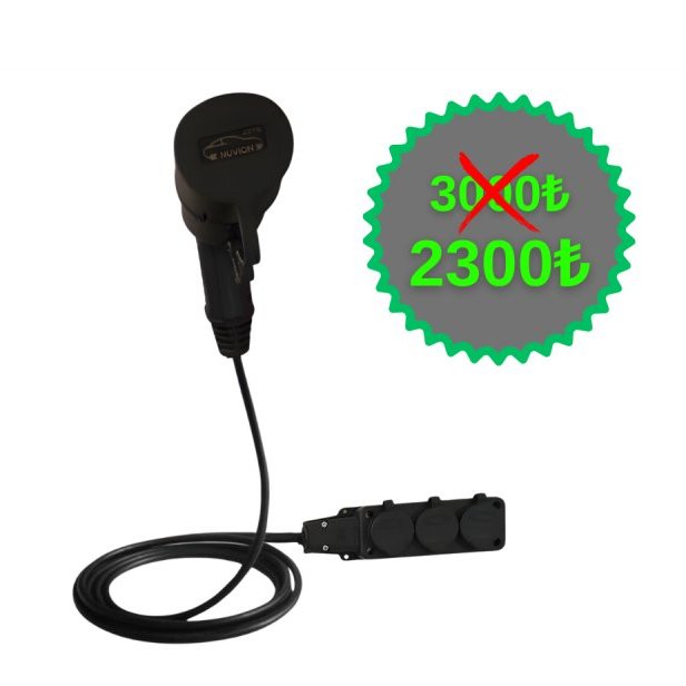 MG UYUMLU V2L ADAPTÖRÜ 3MT KABLOLU 3 PRİZLİ