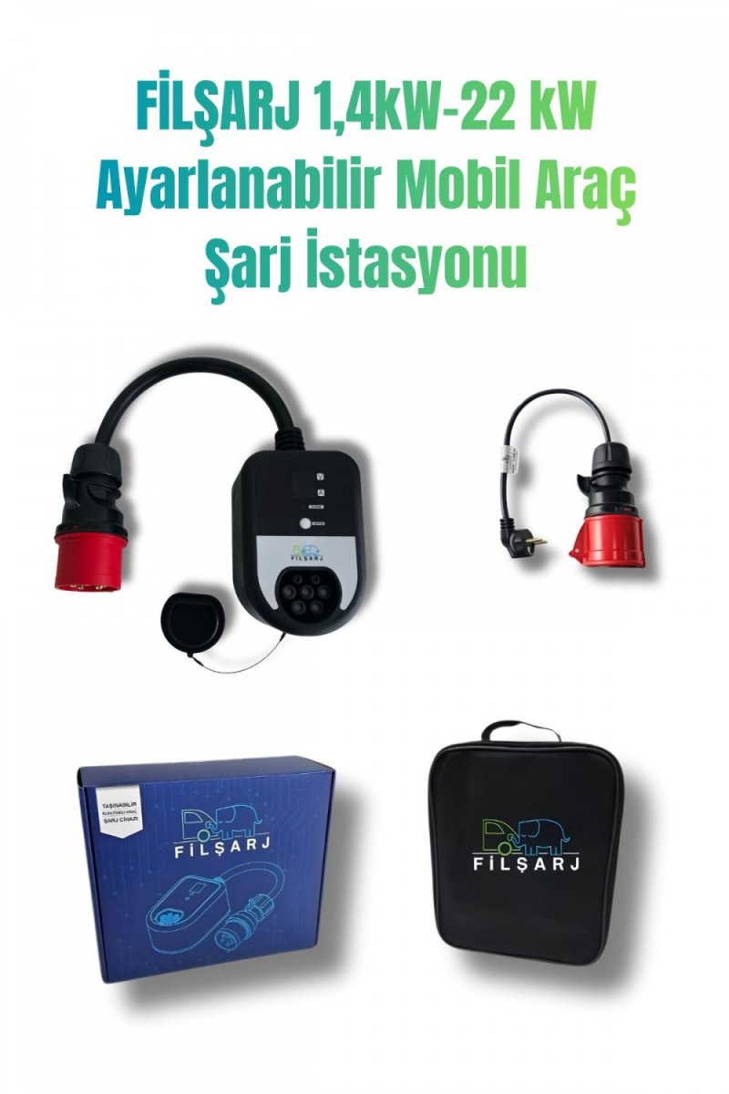 FİLŞARJ Elektrikli Araç Paketi-Şarj İstasyonu-V2L MG Markaya Uyumlu-Type(Tip) 2 Ac Şarj Kablosu-Dönüştürücü
