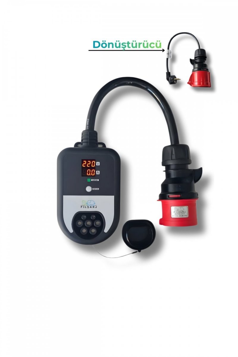 FİLŞARJ Elektrikli Araç Paketi-Şarj İstasyonu-V2L MG Markaya Uyumlu-Type(Tip) 2 Ac Şarj Kablosu-Dönüştürücü